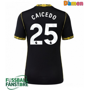 Chelsea Moises Caicedo #25 Replik Auswärtstrikot Damen 2026-27 Kurzarm
